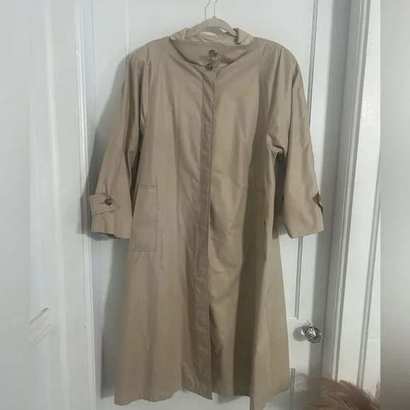 London Fog Classic Tan Trench Coat - Picture 3 of 5